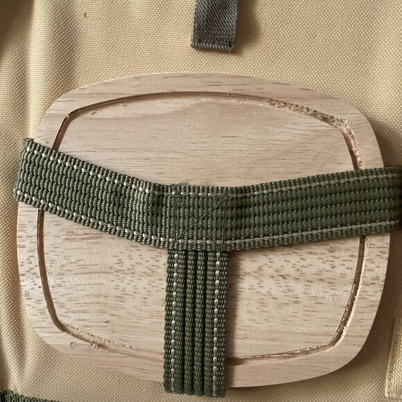 Outdoor Picnic Knife & Board Set By Waterford With Plaid Napkins & Canvas Case - Picture 6 of 9